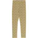 Colanți verde pesto, cu imprimeu floral, pentru bebeluși