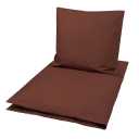 Lenjerie maro fudge pentru bebeluși din bumbac organic