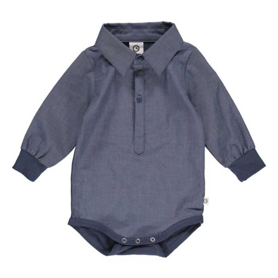 Body cămașă chambray pentru bebeluși