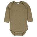 Body verde cu imprimeu tractoare pentru bebeluși