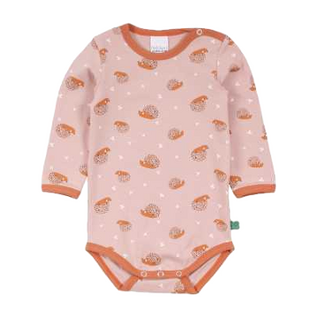 Body roz cu imprimeu arici pentru bebeluși