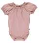 Body roz cu mânecă scurtă bufantă pentru bebeluși
