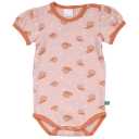 Body roz cu imprimeu arici și mânecă scurtă