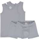 Set gri format din două maieuri și doi boxeri pentru băieți