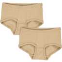 Set două perechi de chiloți hipster bej pentru fete