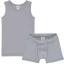 Set gri format din maieu și boxeri pentru băieți