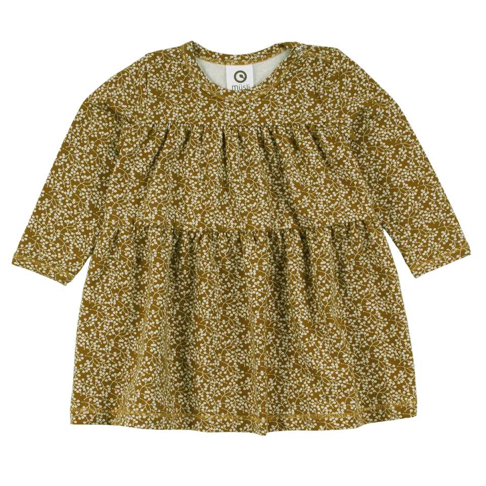 Rochie Petit Fleur din bumbac organic pentru bebe și fetițe