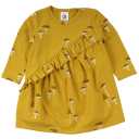 Rochie Chanterelle cu mânecă lungă din bumbac pentru bebeluși și fetițe