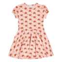 Rochie cu imprimeu păuni pentru fete