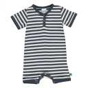 Salopetă scurtă cu dungi pentru bebeluși