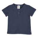 Tricou Waffle rib bleumarin pentru bebeluși