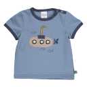 Tricou albastru cu imprimeu cusut submarin