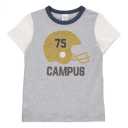 Tricou gri cu imprimeu campus pentru copii
