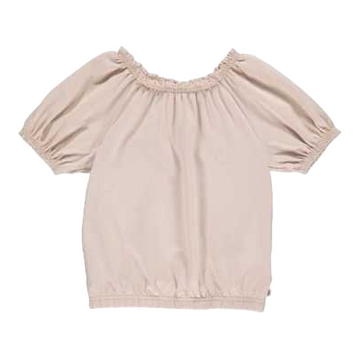 Tricou roz cu mâneci bufante pentru fete