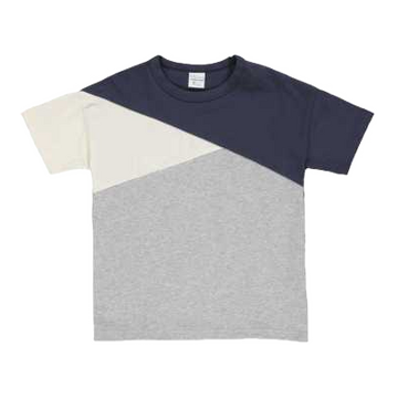 Tricou bleumarin în culori contrastante pentru copii