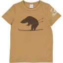 Tricou bej cu imprimeu urs pentru copii
