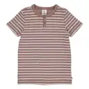 Tricou maro cu rib, cu dungi, pentru copii