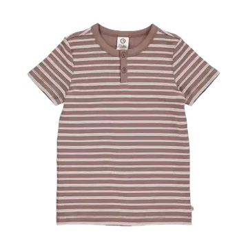 Tricou maro cu rib, cu dungi, pentru copii