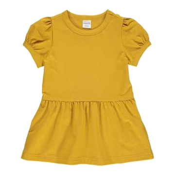 Tricou peplum galben pentru fete