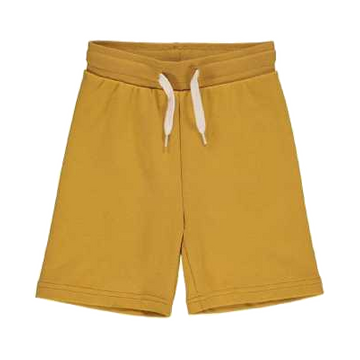 Pantaloni scurți galbeni din bumbac plin