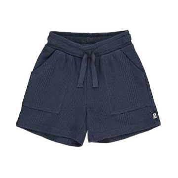 Pantaloni scurți bleumarin Waffle Rib
