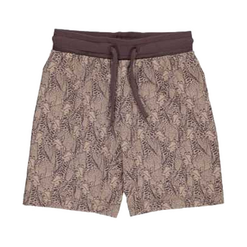 Pantaloni scurți bej cu imprimeu girafe pentru copii