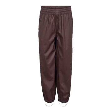 Pantaloni de ploaie maro cafea pentru copii