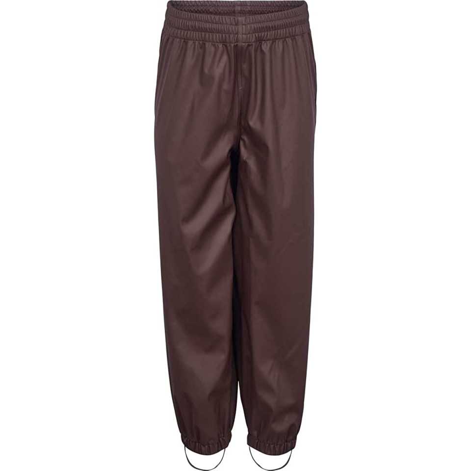 Pantaloni de ploaie maro cafea pentru copii