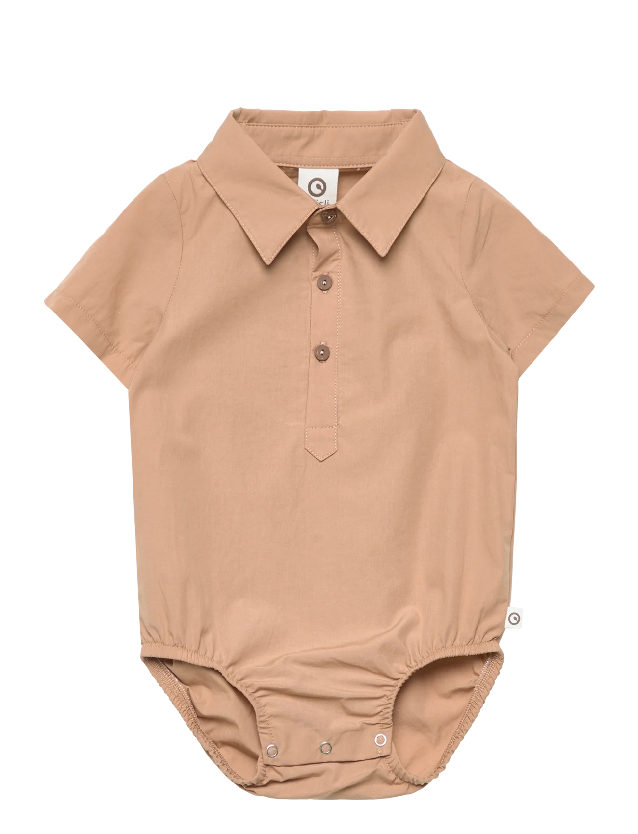 Body tip cămașă din poplin, bej