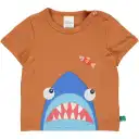 Tricou cu imprimeu rechin din bumbac organic