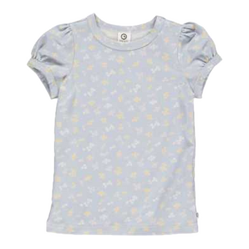 Tricou bleu cu imprimeu margarete pentru copii