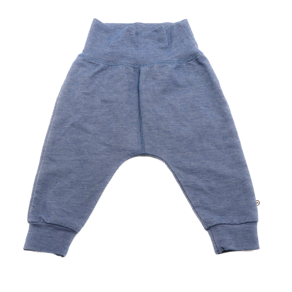 Pantaloni în nuanța denim, din bumbac organic