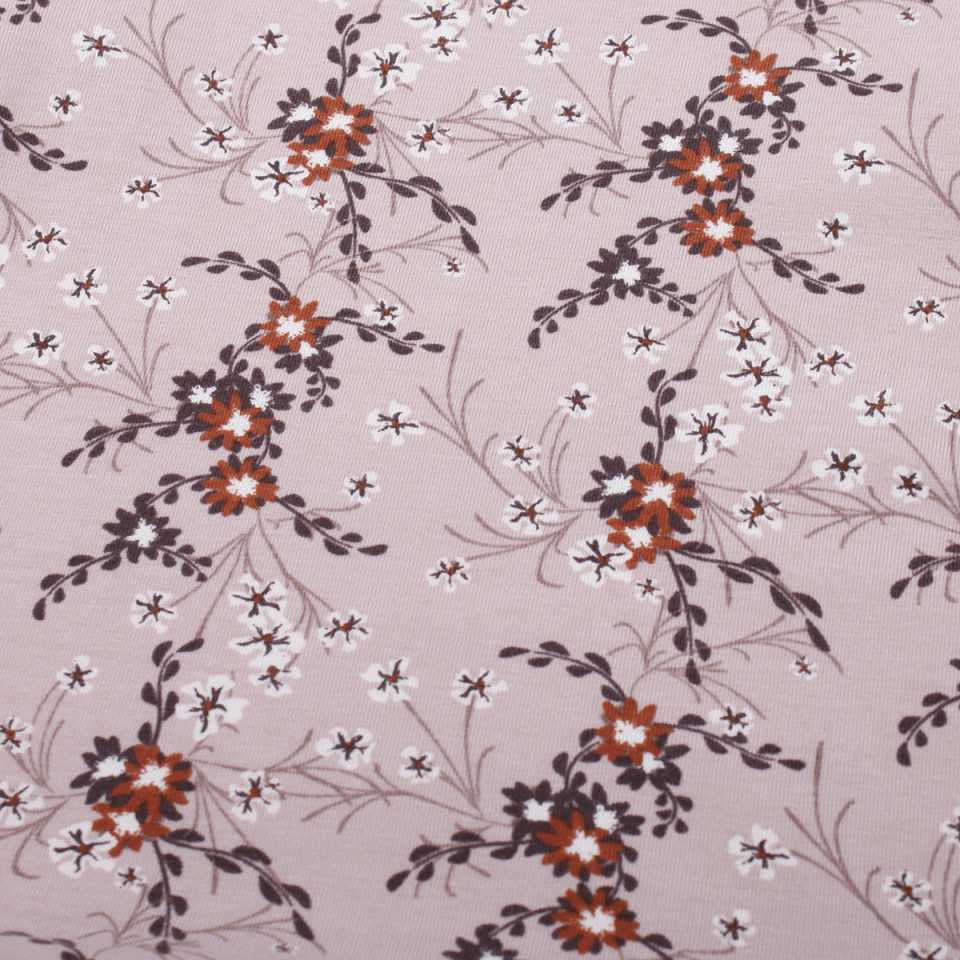 Tricou roz cu imprimeu floral, pentru copii