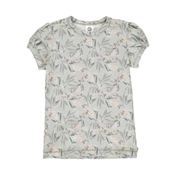 Tricou verde Peony pentru fetițe