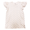 Tricou bej cu buline bleu pentru fete