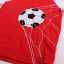 Tricou roșu cu imprimeu minge de fotbal pentru copii