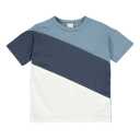 Tricou albastru Alfa Cut pentru copii