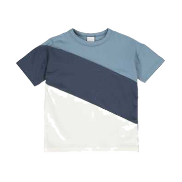 Tricou albastru Alfa Cut pentru copii
