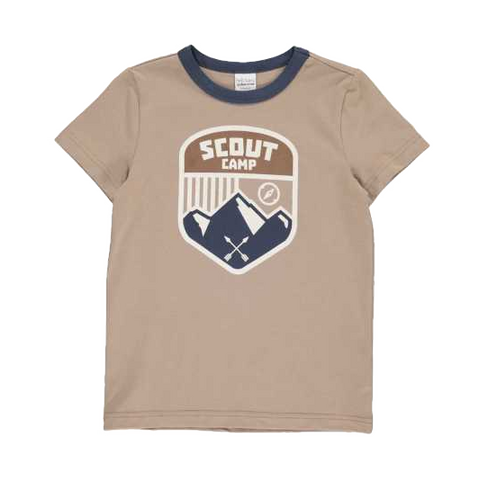 Tricou bej Jersey Scout pentru copii
