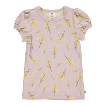 Tricou roz cu imprimeu floral Flipendula pentru fete