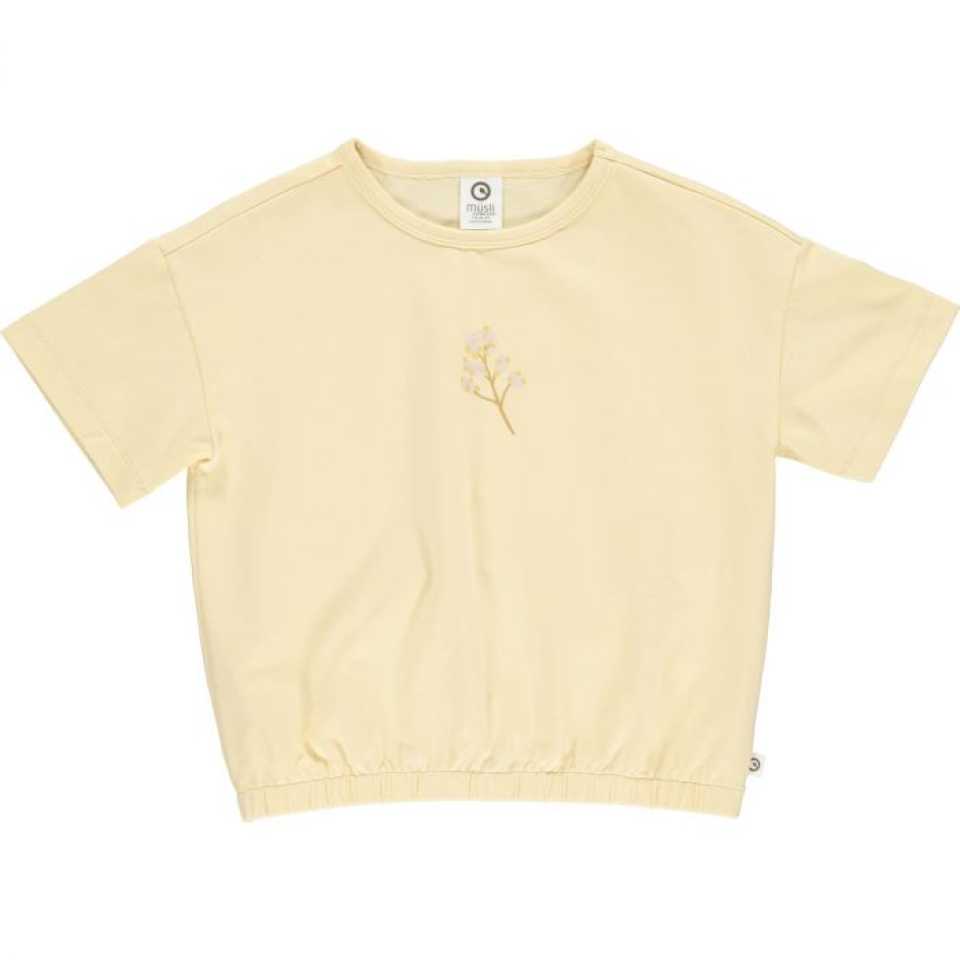Tricou galben cu imprimeu mic floral Flipendula pentru fete