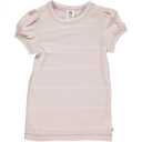 Tricou moale roz pal cu dungi pentru fete