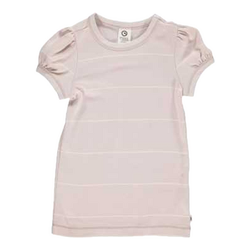 Tricou moale roz pal cu dungi pentru fete