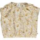 Cămașă cu imprimeu floral din poplin pentru fete