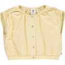 Tricou galben cu nasturi pentru fete