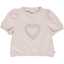 Tricou roz pal din bumbac gros pentru fete