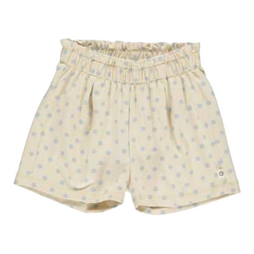 Pantaloni scurți bej cu buline, pentru fete