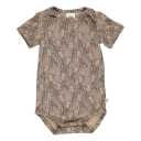 Body bej cu imprimeu girafe și mânecă scurtă