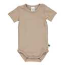 Body bej Alfa cu mânecă scurtă