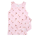 Set roz cu albinuțe format din maieu și chilot pentru fete